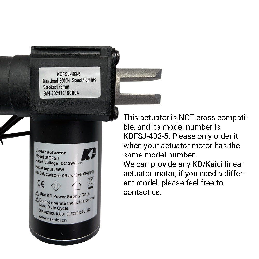 Kaidi KDFSJ4035 Linear actuator motor for Recliner/Lift Chair Life