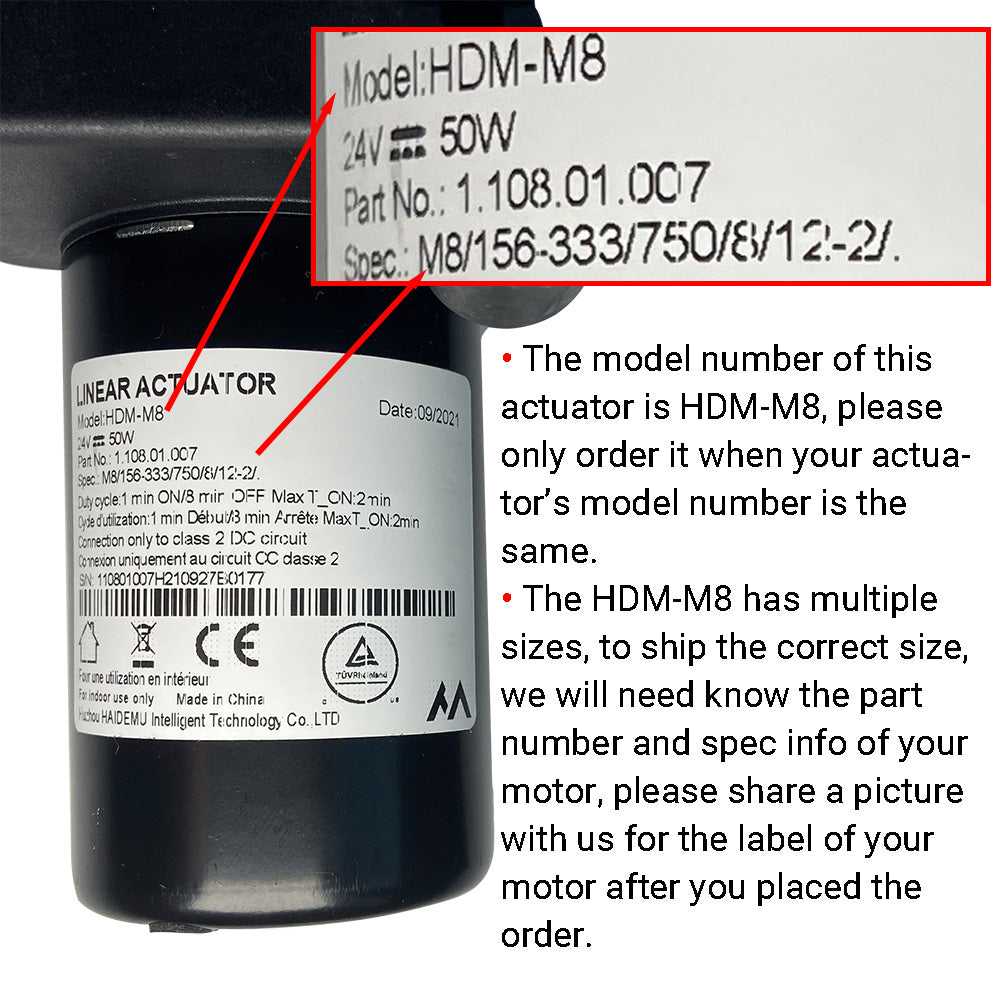 HDMM8 Linear Actuator Motor Assembly Life Easy Supply
