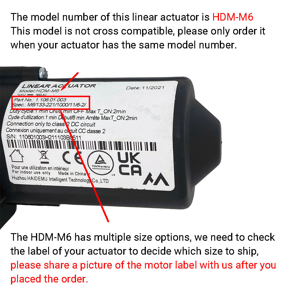HDMM6 Linear Actuator Motor Assembly Life Easy Supply