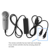Dual 5-Pin Plug 4-Button Remote Controller for Power Recliners or Lift Chairs