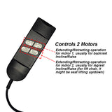 Universal Replacement Remote Control Switch for Power Recliner Lift Chair - 4 button 5 pins