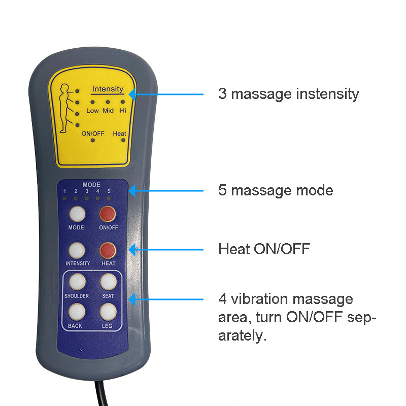 Recliner Massage Function Remote Controller Vibration Heating Remote Controller for Lift Chair