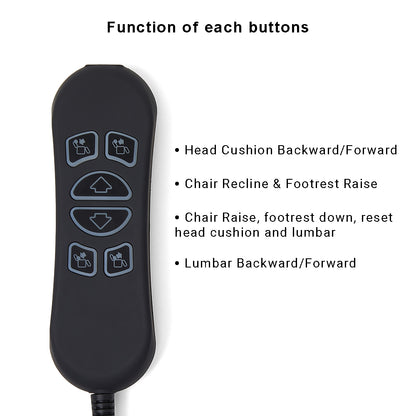 6 Button 7 Pin Recliner Remote Controller Replaces the HHC HSW306 Control Wands