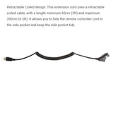 5 pin Recliner Hand Control Extension Cord Retractable Male to Female 6.5ft