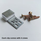 10 Pcs Furniture Upholstery Zig-Zag Spring Clips f/ Sofa Couch Recliner W/ Screw