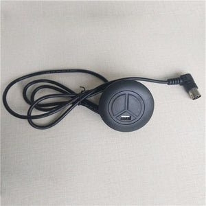 Universal Fixed 2 Button Remote Controller for Recliner Sofa with USB Charger & LED Light Round Shape