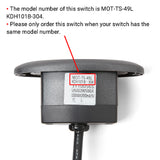 MOT-TS-49L KDH101B-304 2 Button Switch for Recliner/Lift Chair with USB