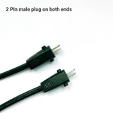 2 Pin Male to Male Cable for Recliner or Lift Chair - 78.7in