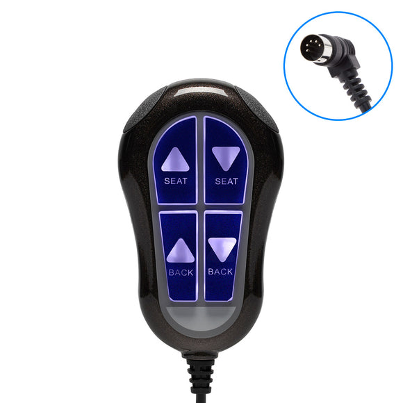 Replaces 11750UX/11750 4 Button Remote Controller with 90° 5 pin plug ...